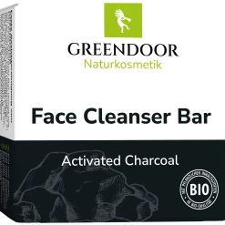 GREENDOOR Face Cleanser Bar Activated Charcoal