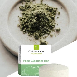 GREENDOOR Face Cleanser Bar Green Clay 5 GREENDOOR Face Cleanser Bar Green Clay -Satin Naturel shop MAM 10310218 SHOP IMAGE 1.4
