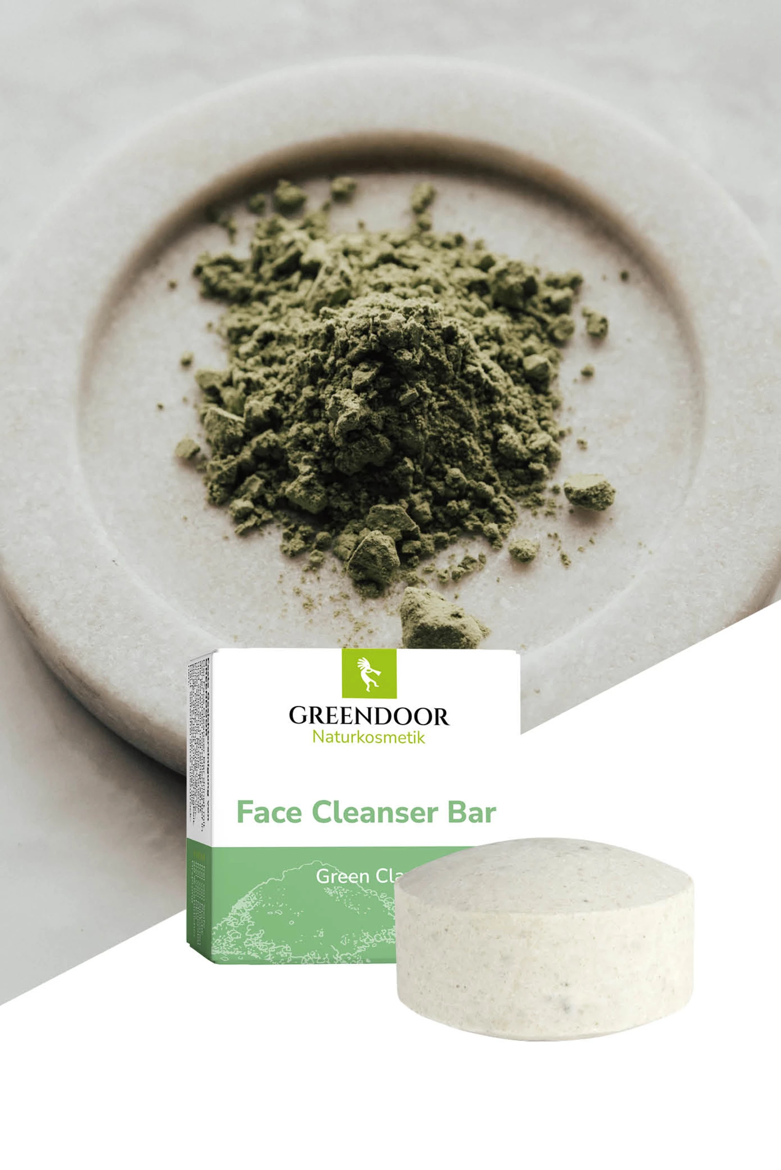 GREENDOOR Face Cleanser Bar Green Clay 3 GREENDOOR Face Cleanser Bar Green Clay – Bild 3