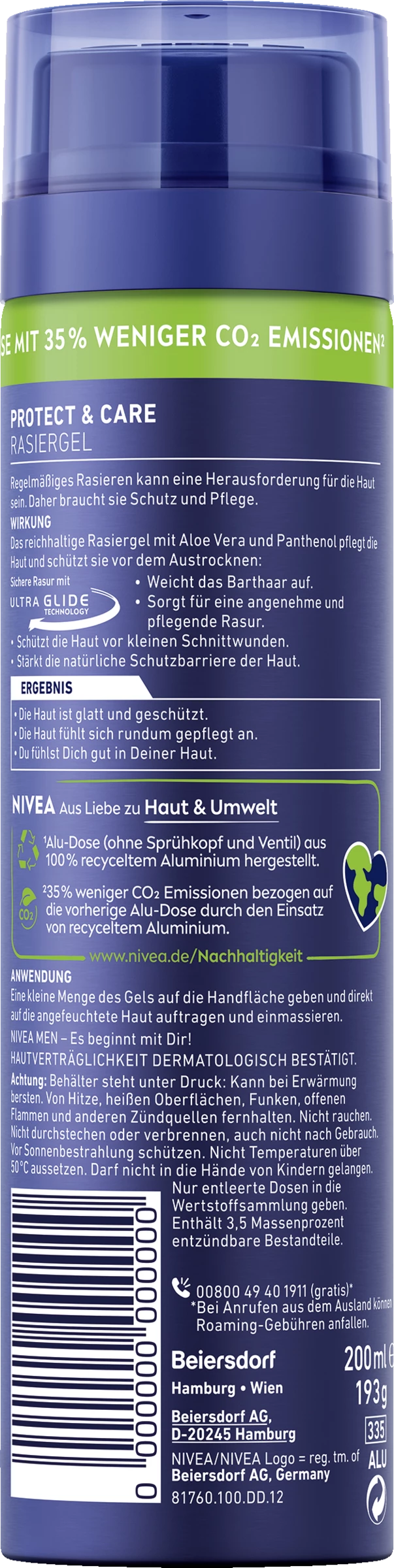 NIVEA MEN Protect & Care Rasiergel 2 NIVEA MEN Protect & Care Rasiergel – Bild 2