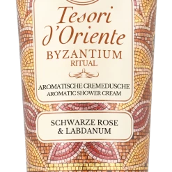 Tesori D'Oriente Aromatische Cremedusche BYZANTIUM Schwarze Rose & Labdanum