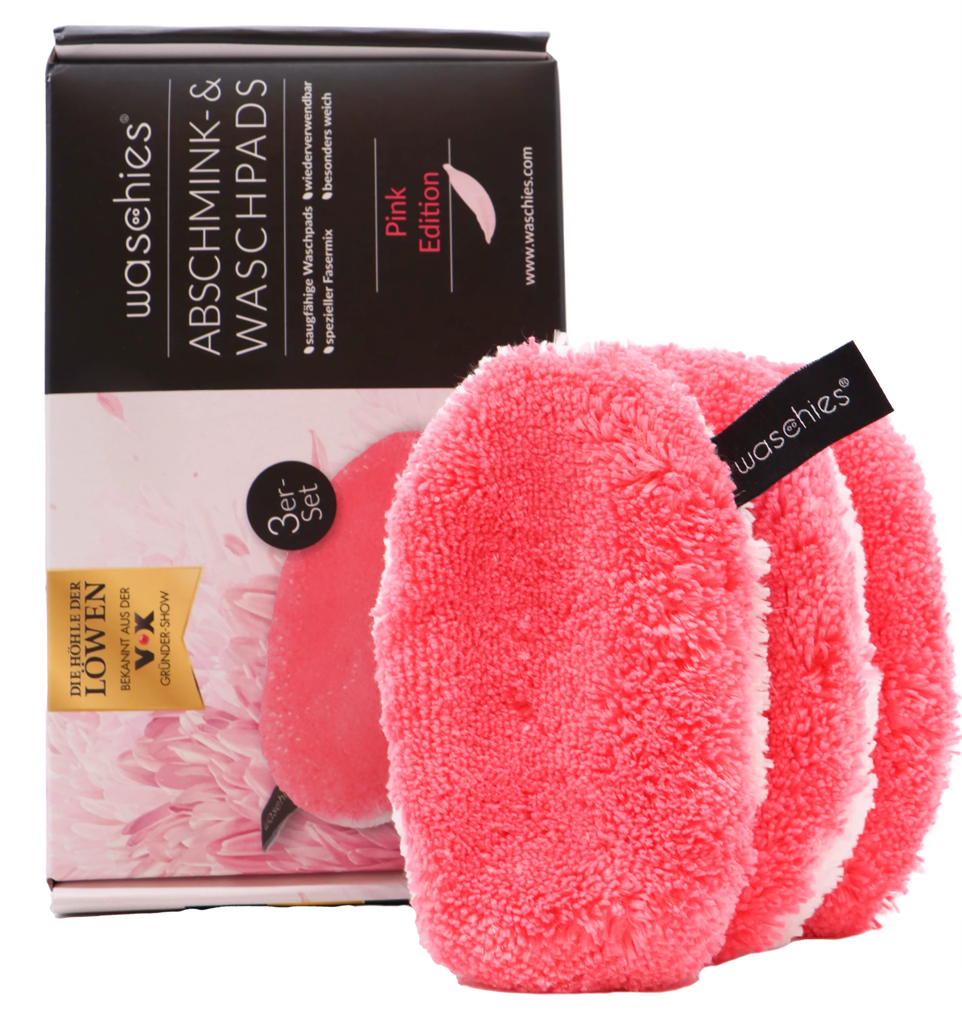 Waschies Abschminkpads Pink 1 Waschies Abschminkpads Pink