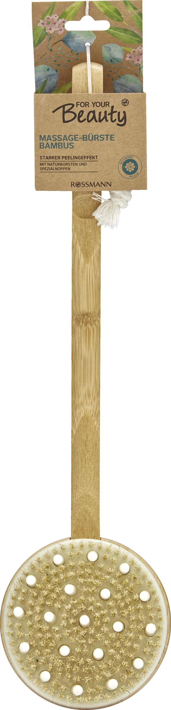 FOR YOUR Beauty Massage-Bürste Bambus 1 FOR YOUR Beauty Massage-Bürste Bambus