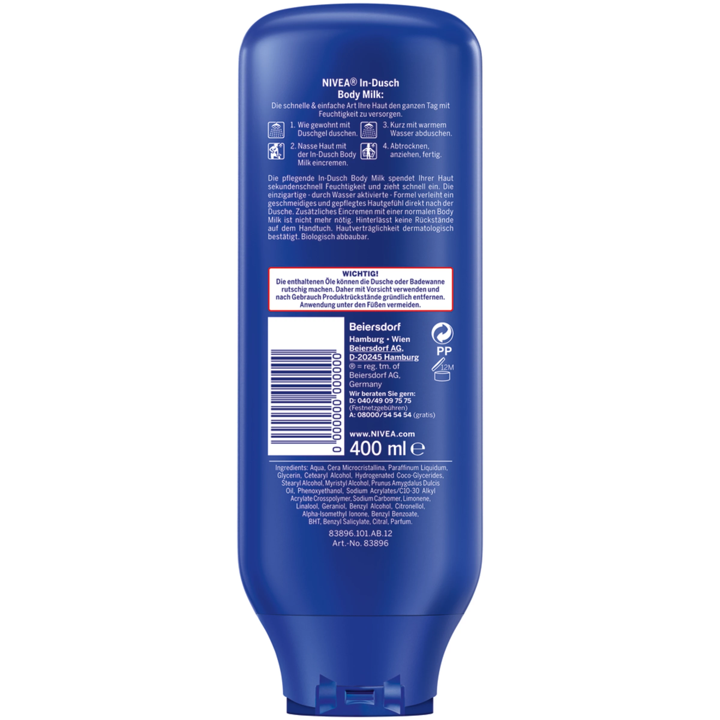 NIVEA In-Dusch Body Milk 2 NIVEA In-Dusch Body Milk – Bild 2