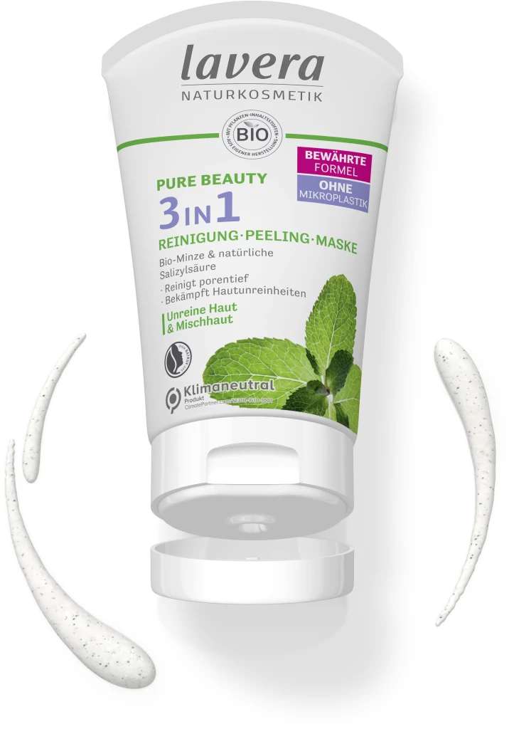 Lavera PURE BEAUTY 3in1 Reinigung - Peeling - Maske 3 Lavera PURE BEAUTY 3in1 Reinigung - Peeling - Maske – Bild 3