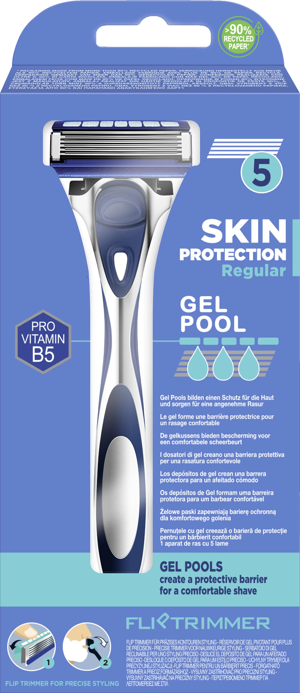 Wilkinson Sword Hydro 5 Skin Protection Regular Rasierer 2 Wilkinson Sword Hydro 5 Skin Protection Regular Rasierer – Bild 2