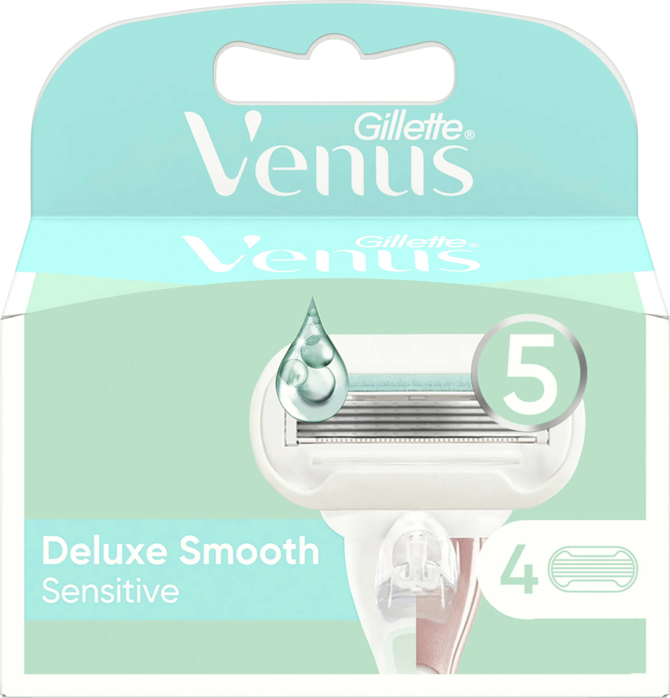 Gillette Venus Deluxe Smooth Sensitive Rasierklingen 1 Gillette Venus Deluxe Smooth Sensitive Rasierklingen