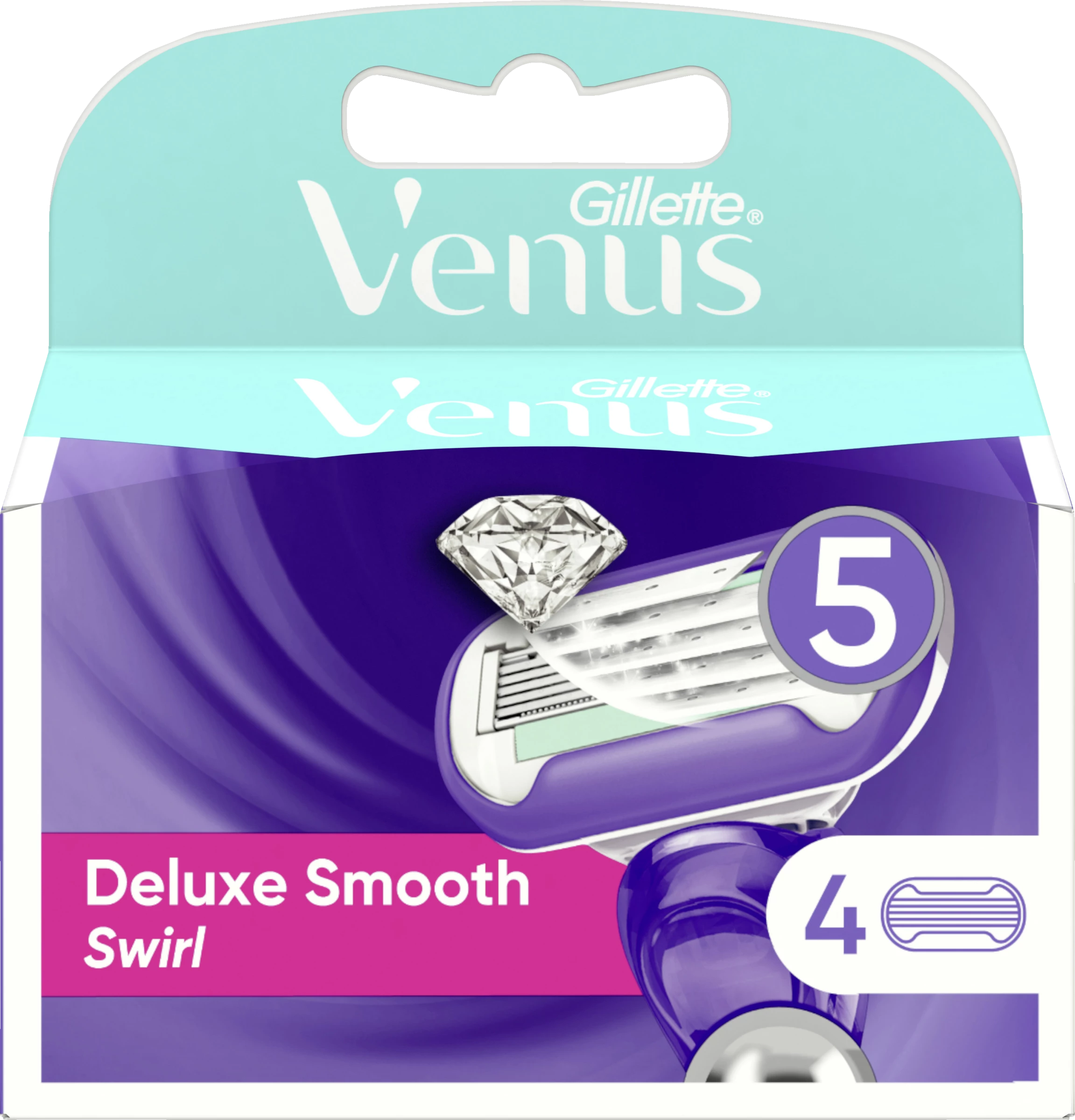 Gillette Venus Deluxe Smooth Swirl Rasierklingen 1 Gillette Venus Deluxe Smooth Swirl Rasierklingen