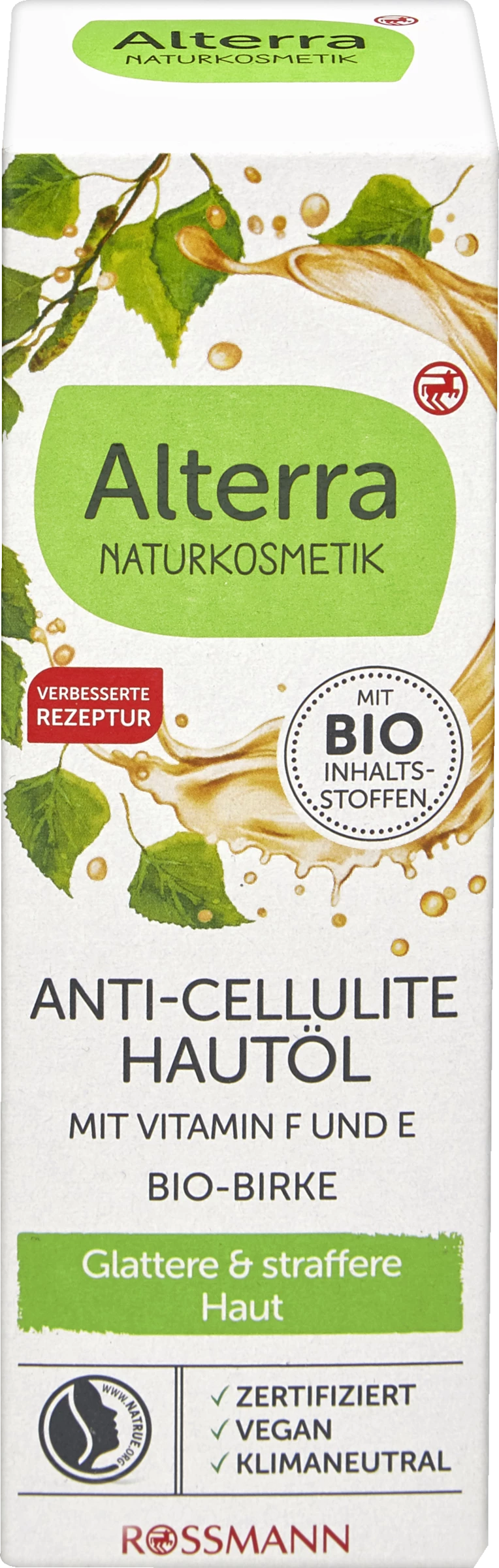 Alterra NATURKOSMETIK Anti-Cellulite Hautöl Mit Vitamin F&E Und Bio-Birke 1 Alterra NATURKOSMETIK Anti-Cellulite Hautöl Mit Vitamin F&E Und Bio-Birke