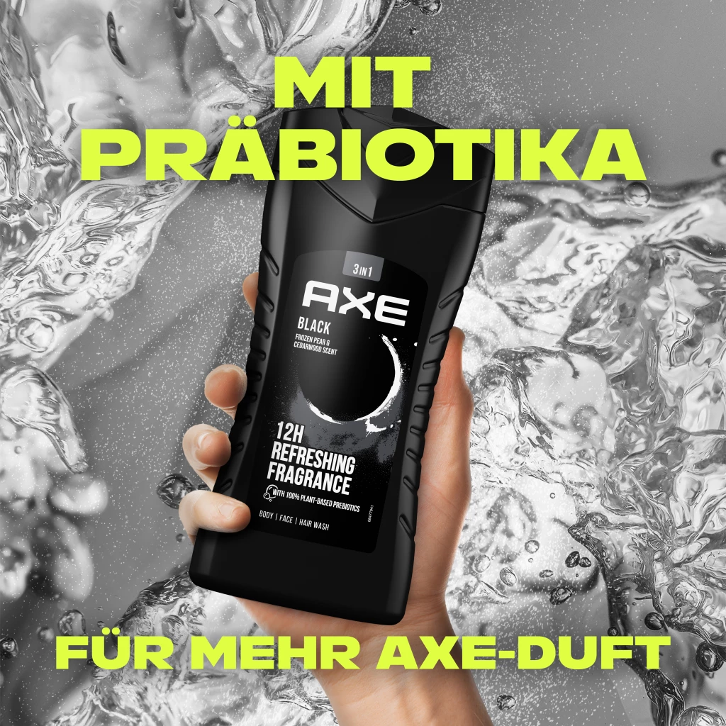 Axe 3-in-1 Duschgel & Shampoo Black 6 Axe 3-in-1 Duschgel & Shampoo Black – Bild 6