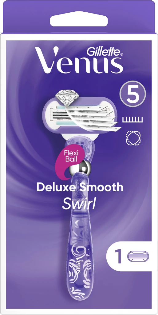 Gillette Venus Deluxe Smooth Swirl Rasierer Mit 1 Klinge 1 Gillette Venus Deluxe Smooth Swirl Rasierer Mit 1 Klinge
