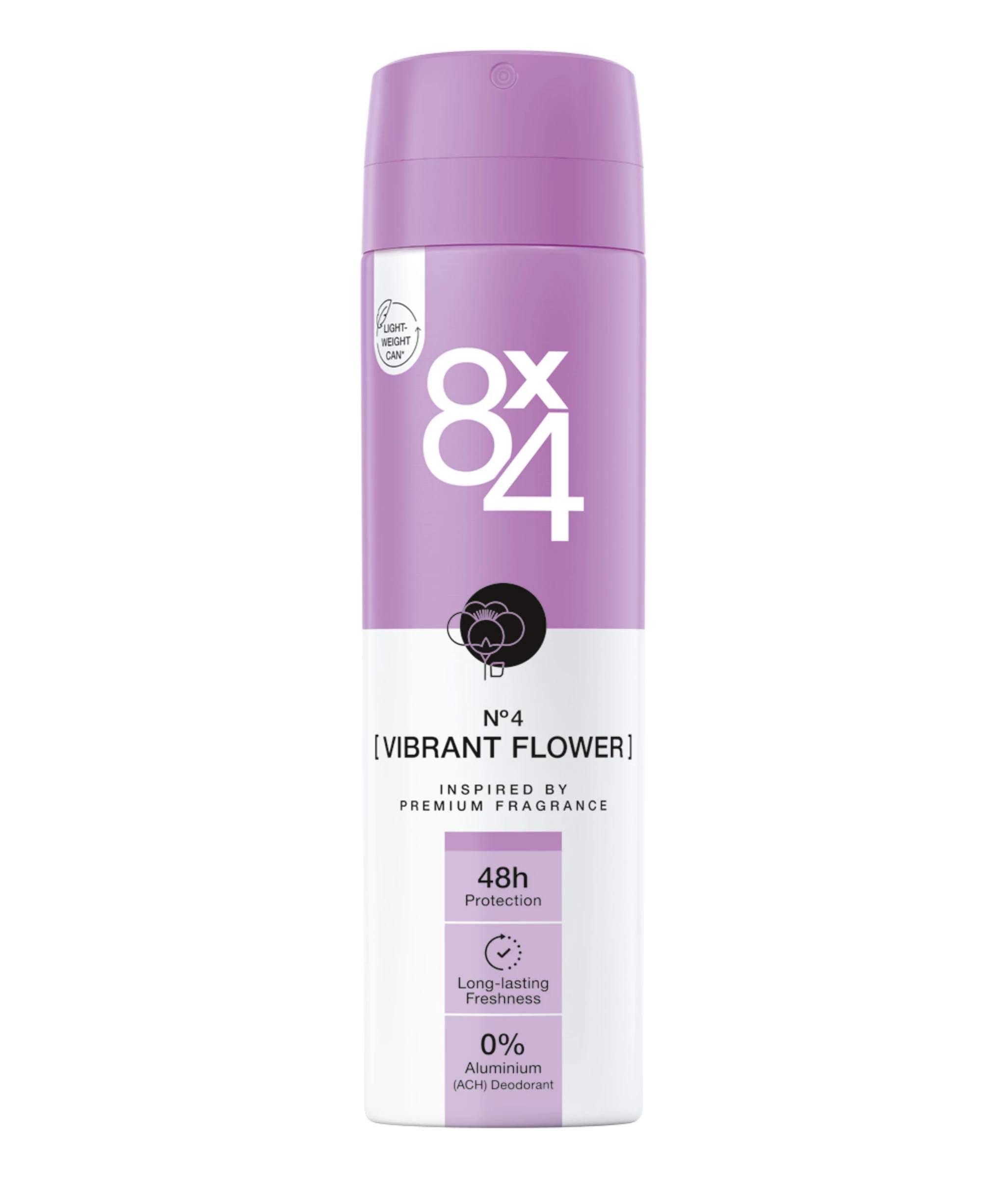 8x4 Deodorant Spray N°4 Vibrant Flower 1 8x4 Deodorant Spray N°4 Vibrant Flower