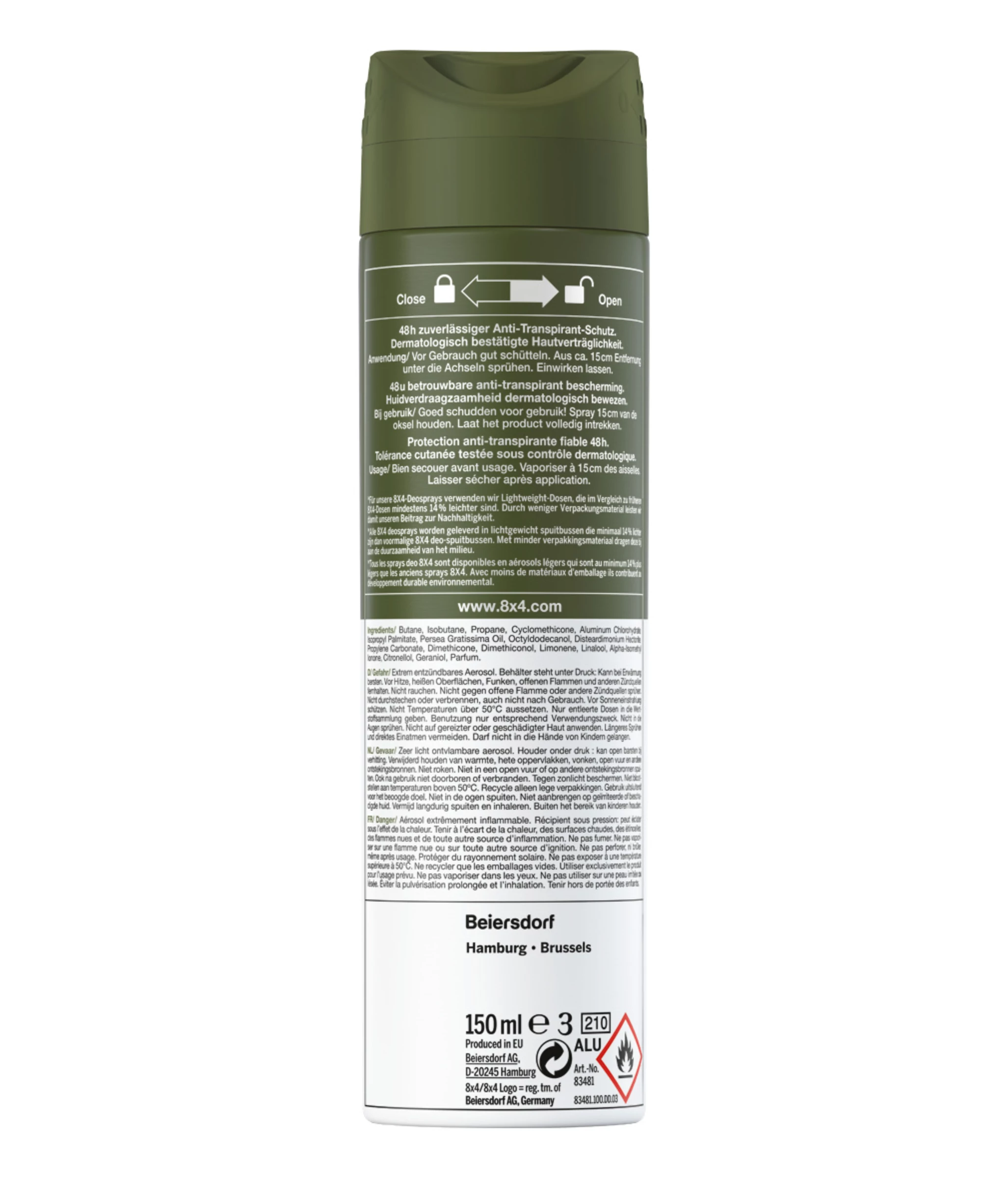 8x4 MEN Anti-Transpirant Spray N°8 Wild Oak 2 8x4 MEN Anti-Transpirant Spray N°8 Wild Oak – Bild 2