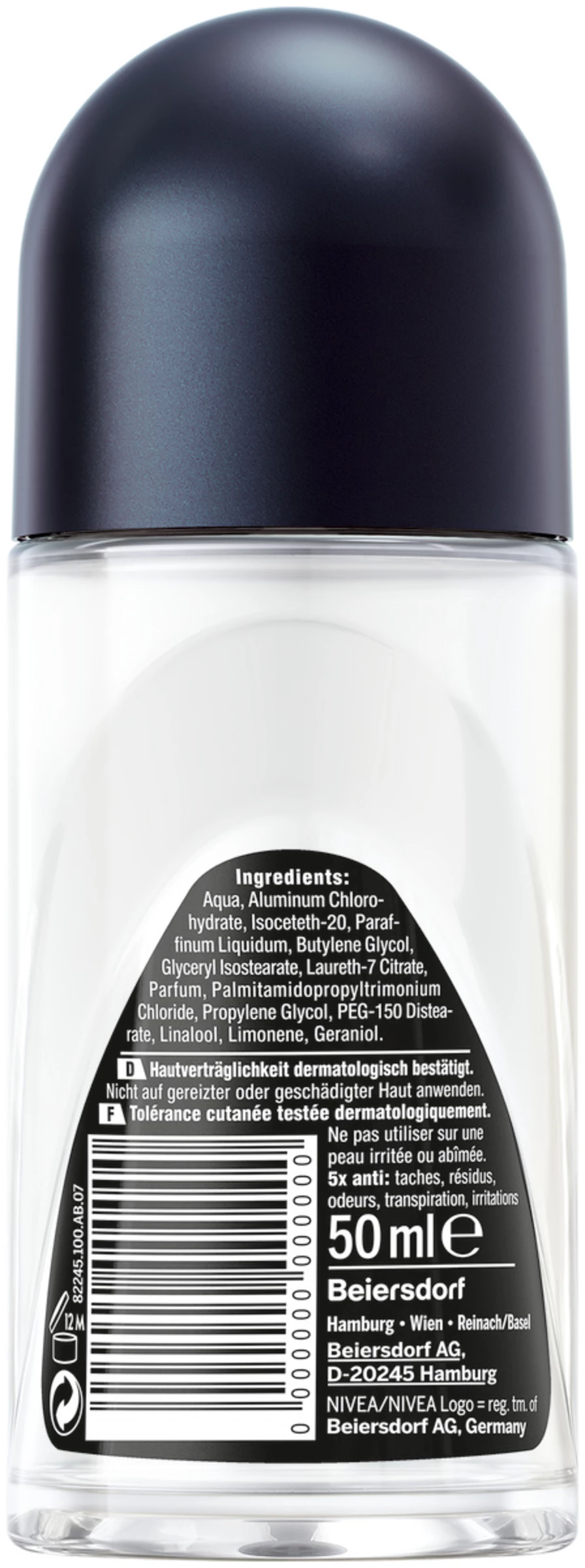 NIVEA Black And White Invisible Original Deo Roll-on 2 NIVEA Black And White Invisible Original Deo Roll-on – Bild 2