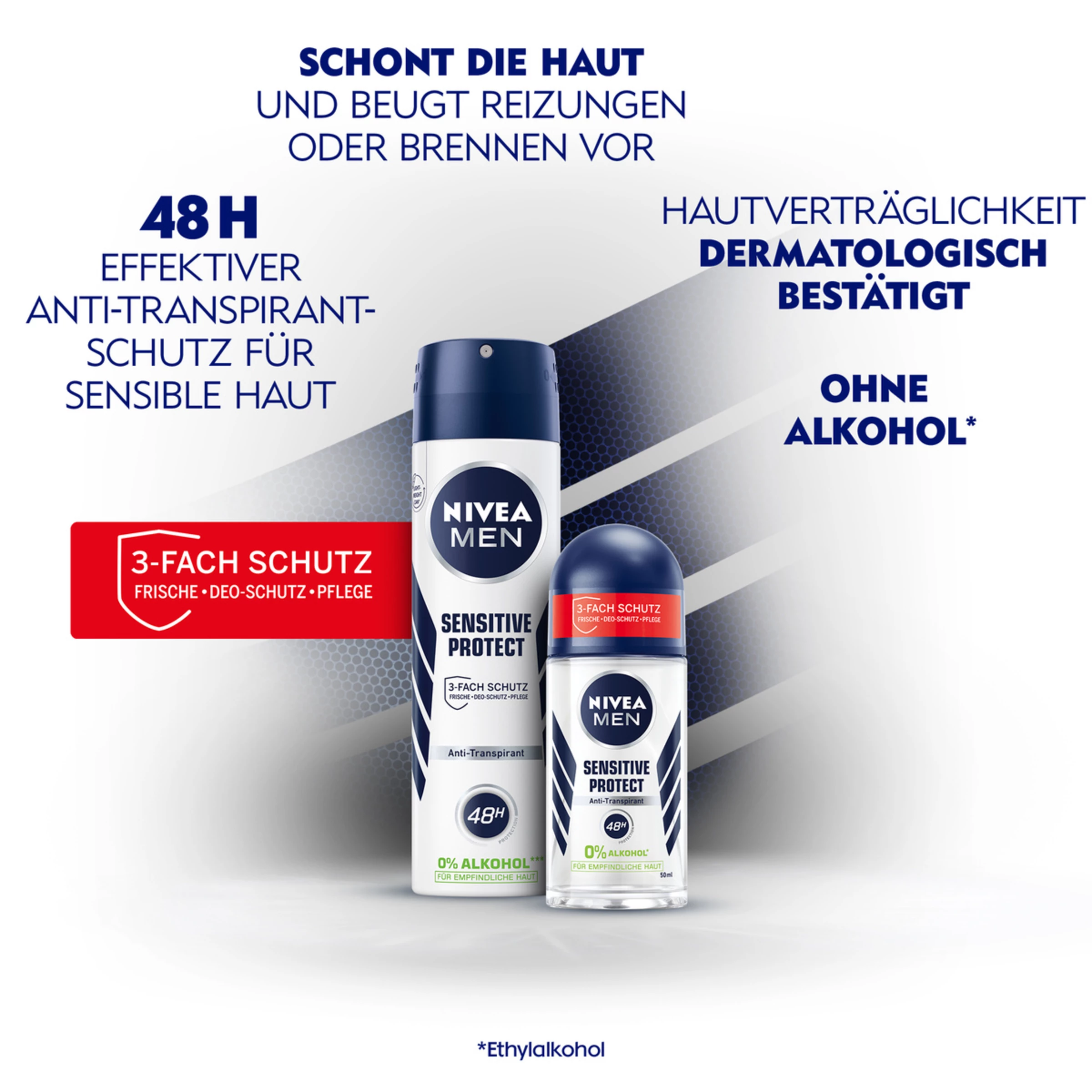 NIVEA MEN Sensitive Protect Deo Spray 3 NIVEA MEN Sensitive Protect Deo Spray – Bild 3