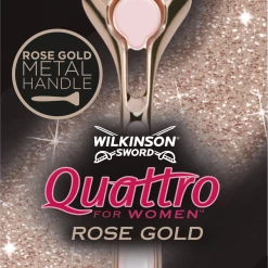 Wilkinson Sword Quattro Für Damen Rasierer Rose Gold