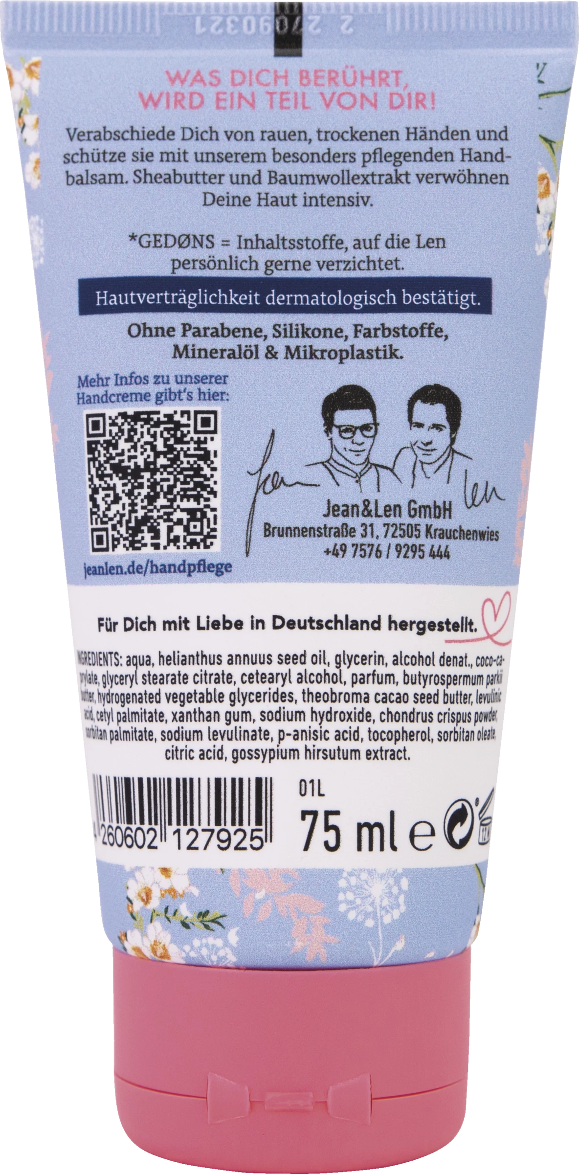 Jean&Len Intensiv Pflegender Handbalsam 2 Jean&Len Intensiv Pflegender Handbalsam – Bild 2