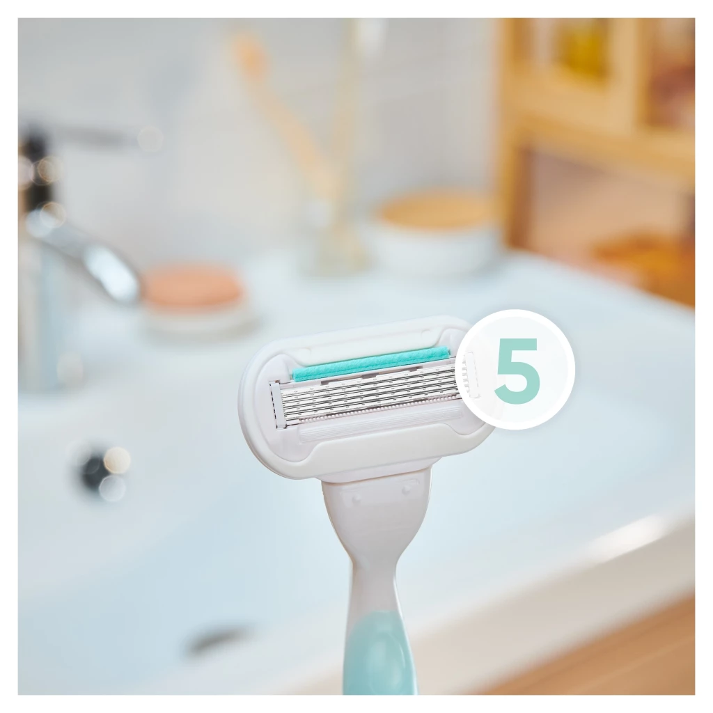 Gillette Venus Deluxe Smooth Sensitive Rasierklingen 2 Gillette Venus Deluxe Smooth Sensitive Rasierklingen – Bild 2