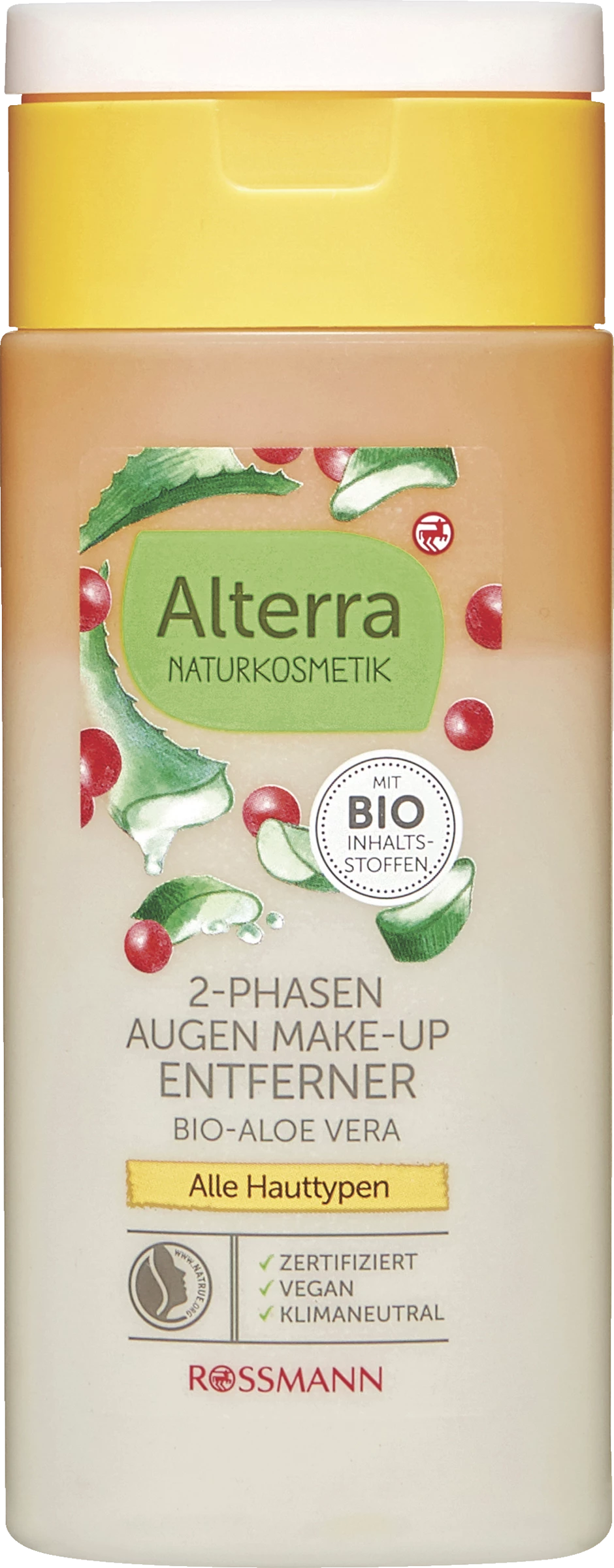 Alterra NATURKOSMETIK 2-Phasen Make-up Entferner 1 Alterra NATURKOSMETIK 2-Phasen Make-up Entferner