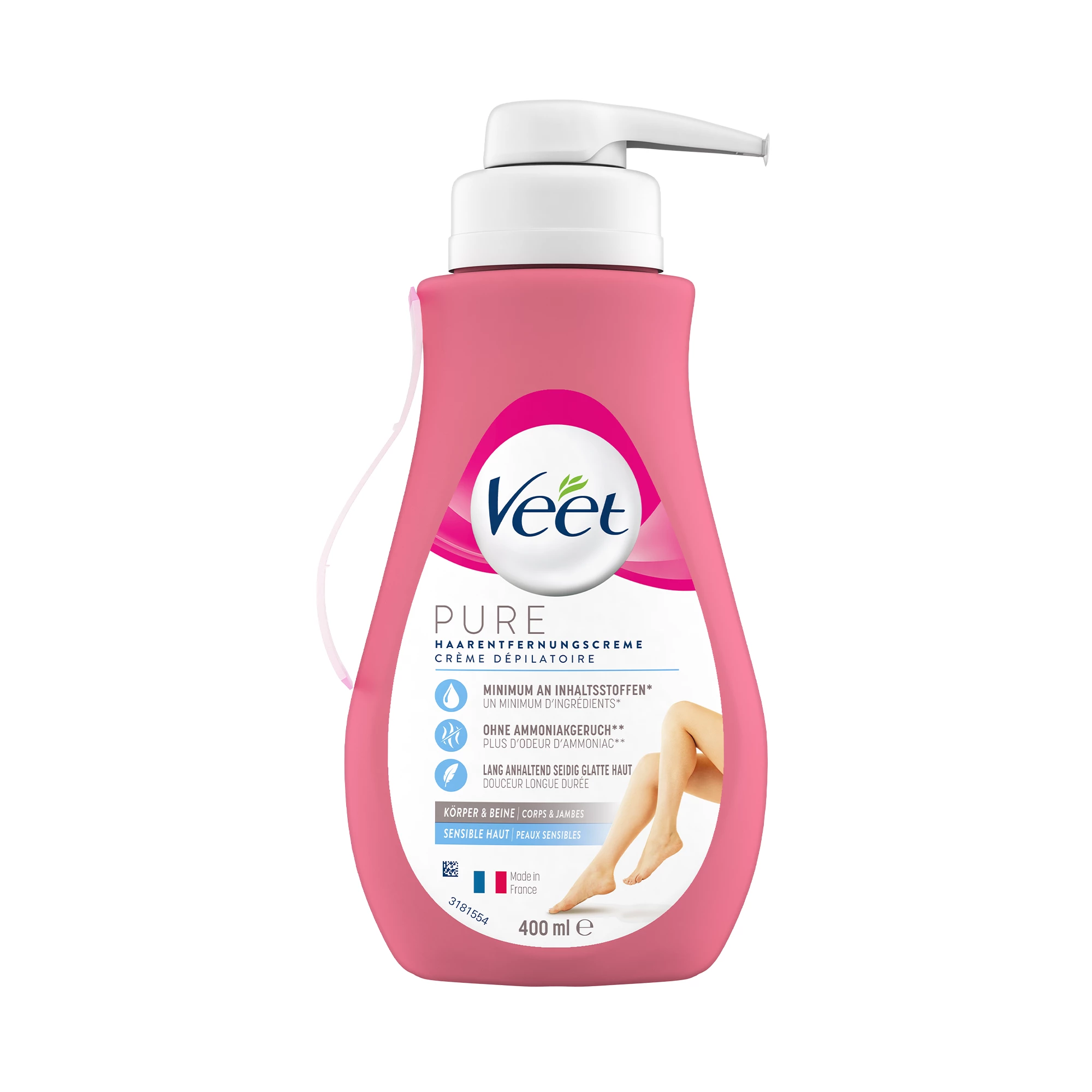 Veet Haarentfernungscreme Körper & Beine Sensible Haut 1 Veet Haarentfernungscreme Körper & Beine Sensible Haut