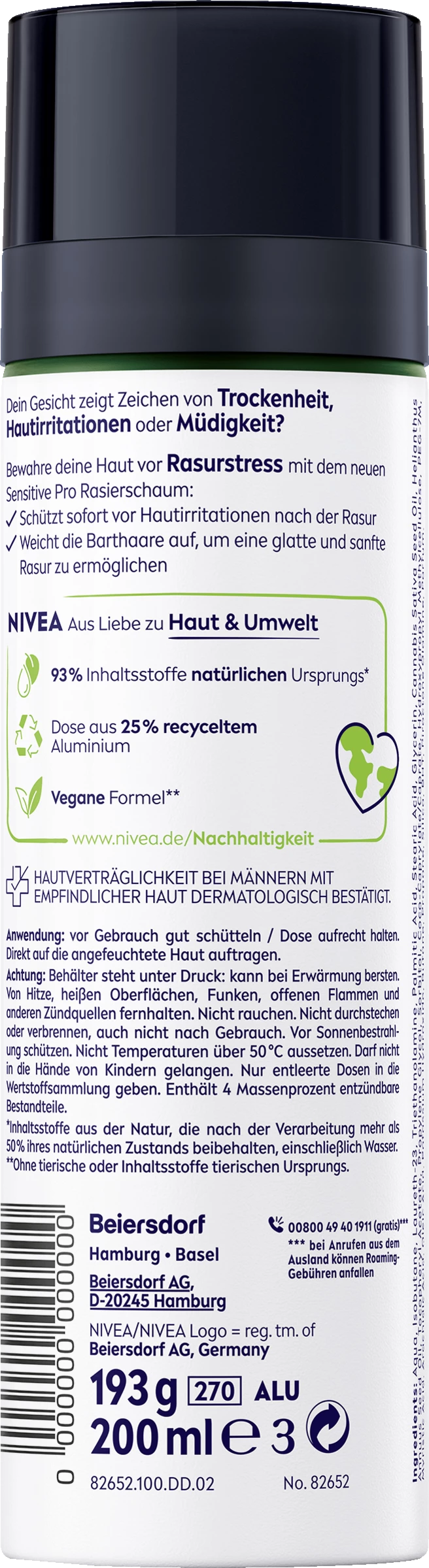 NIVEA MEN Sensitive Pro Rasierschaum 2 NIVEA MEN Sensitive Pro Rasierschaum – Bild 2