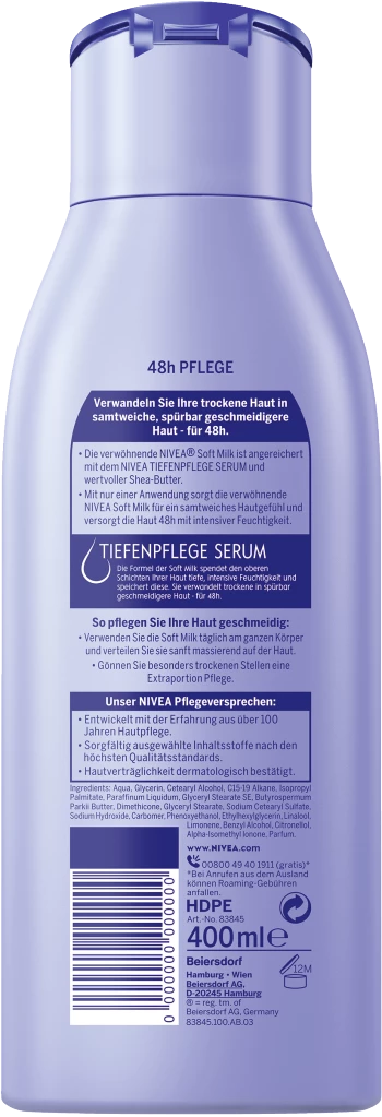 NIVEA Verwöhnende Soft Milk 2 NIVEA Verwöhnende Soft Milk – Bild 2