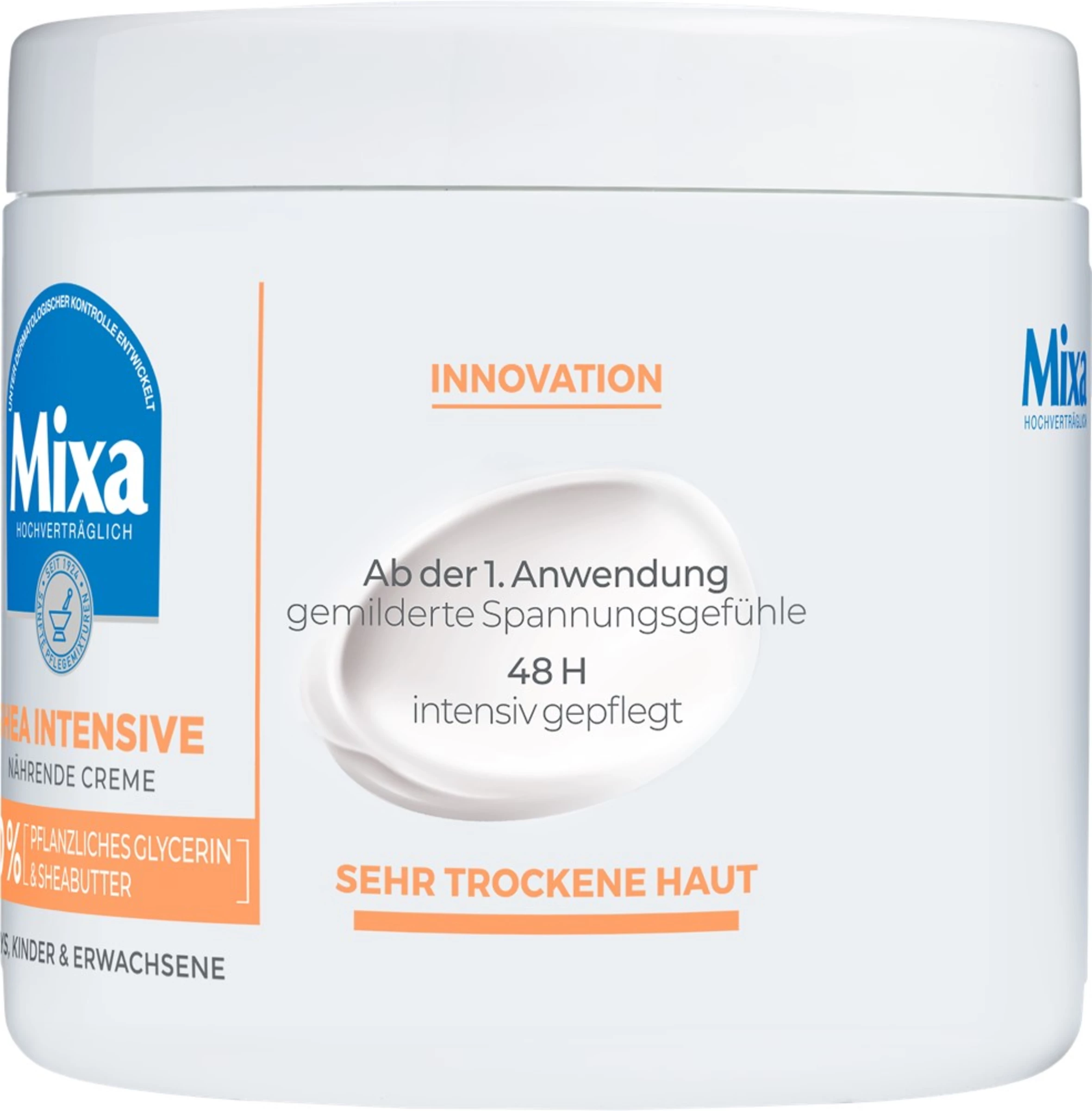 MIXA Shea Intensive Nährende Creme 2 MIXA Shea Intensive Nährende Creme – Bild 2