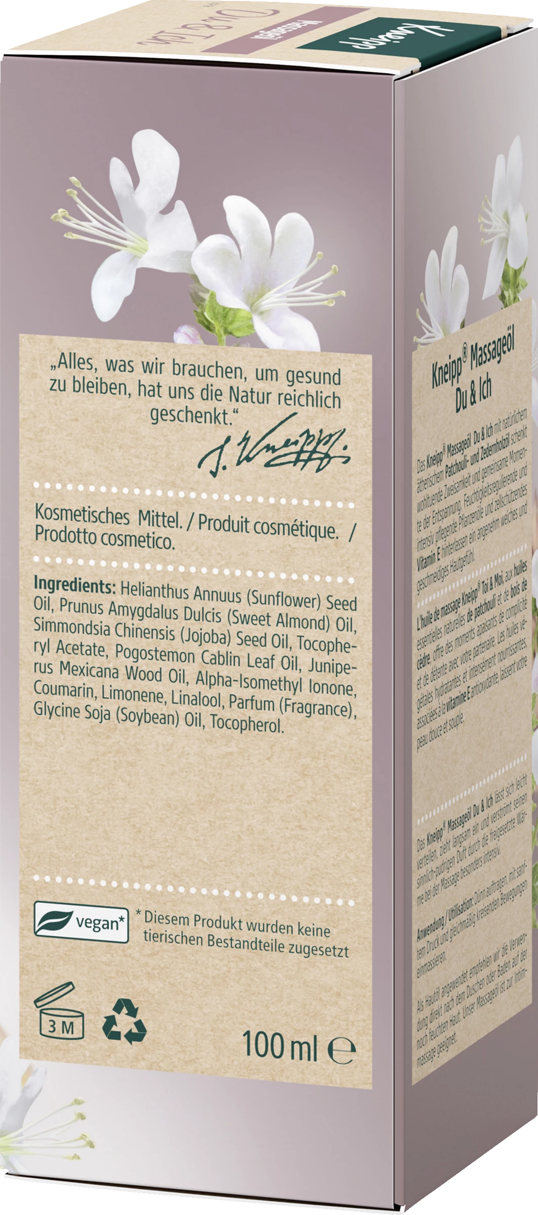 Kneipp Massageöl Du & Ich 2 Kneipp Massageöl Du & Ich – Bild 2