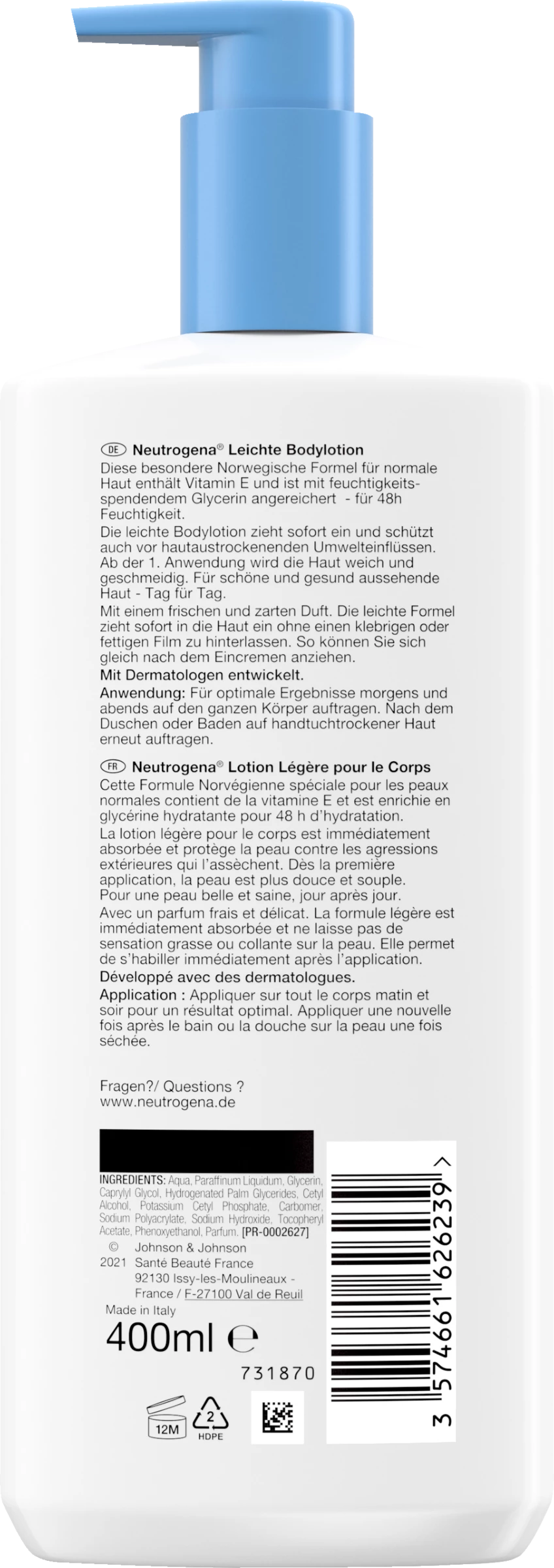 Neutrogena Leichte Bodylotion 4 Neutrogena Leichte Bodylotion – Bild 4