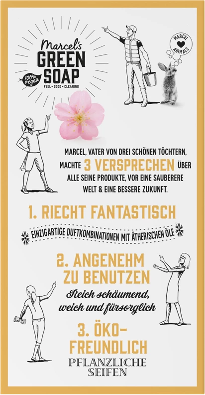 Marcel's Green Soap Feste Duschpflege Vanilla & Cherry Blossom 2 Marcel's Green Soap Feste Duschpflege Vanilla & Cherry Blossom – Bild 2