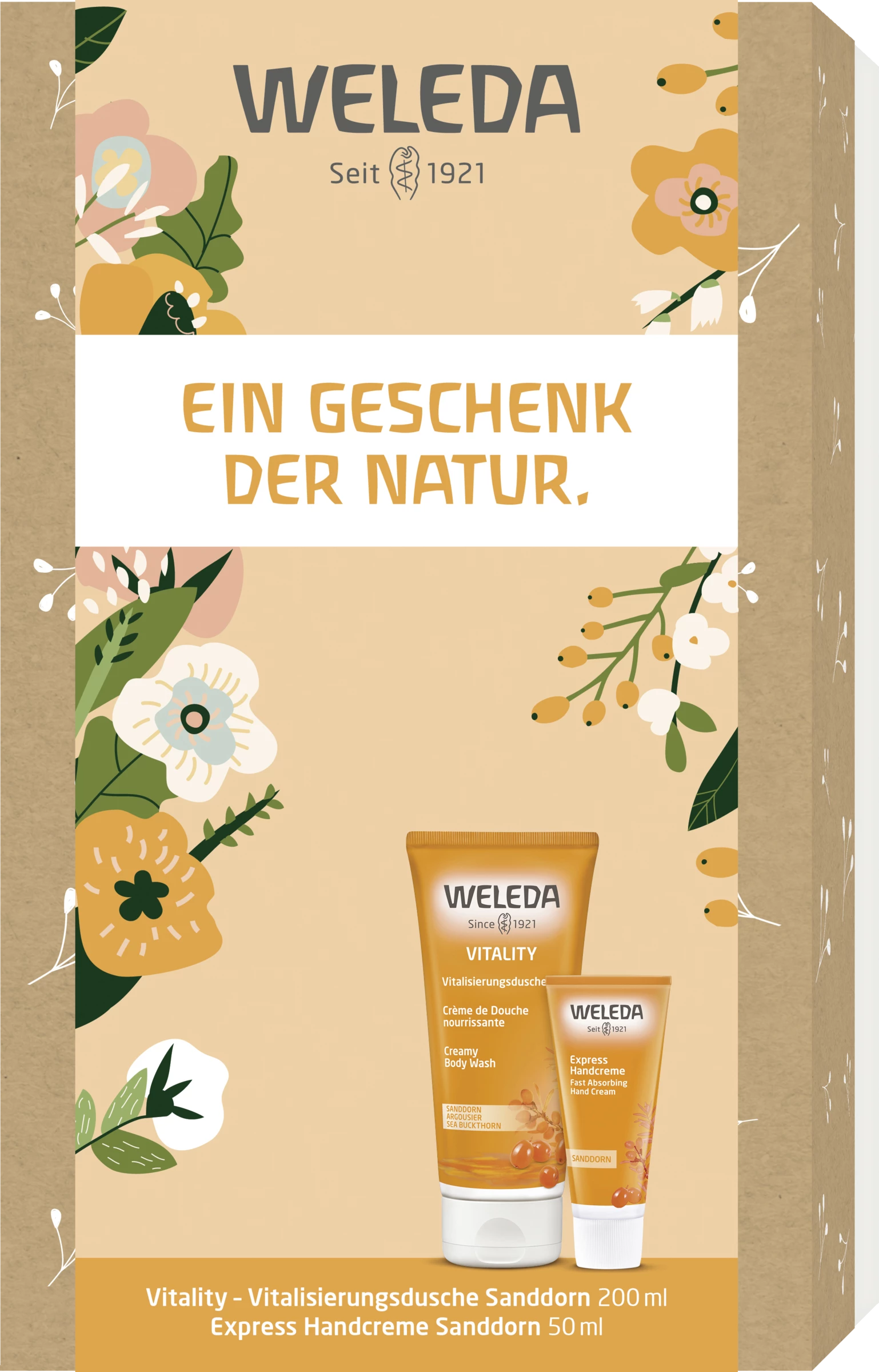Weleda Geschenkset Sanddorn 1 Weleda Geschenkset Sanddorn