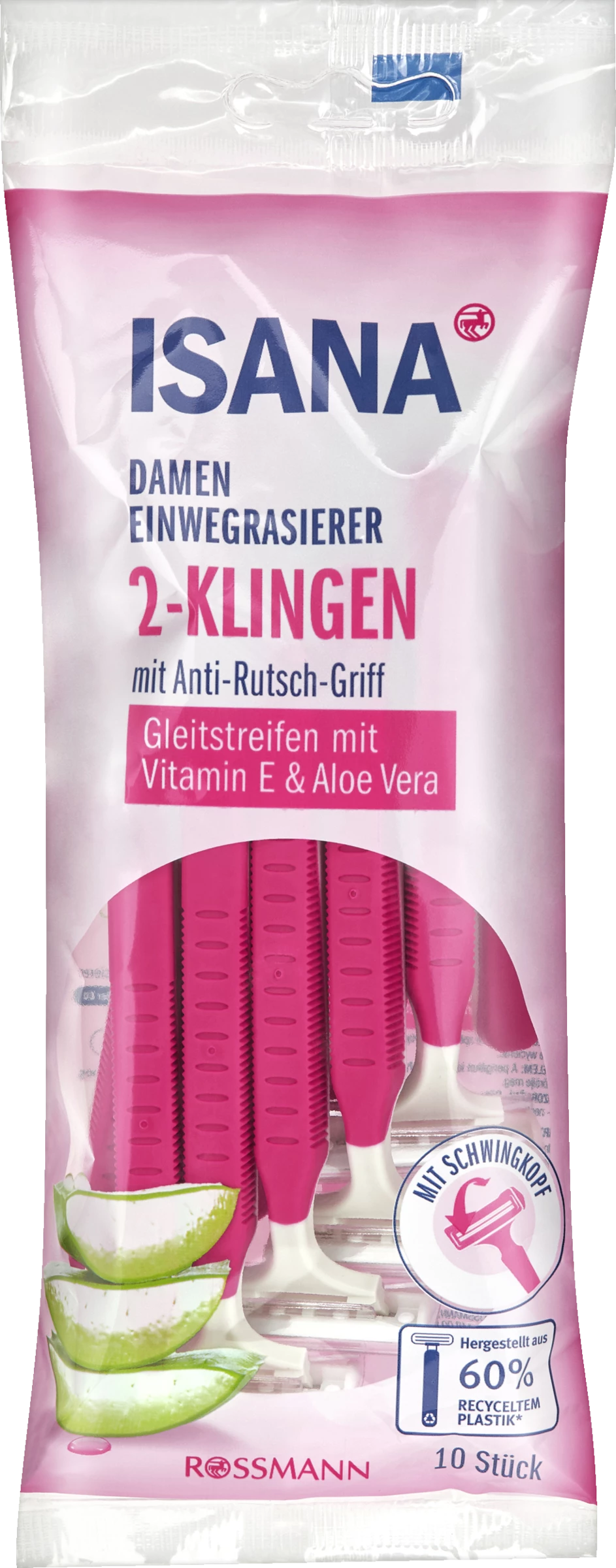 ISANA Damen Einwegrasierer 2-Klingen 1 ISANA Damen Einwegrasierer 2-Klingen