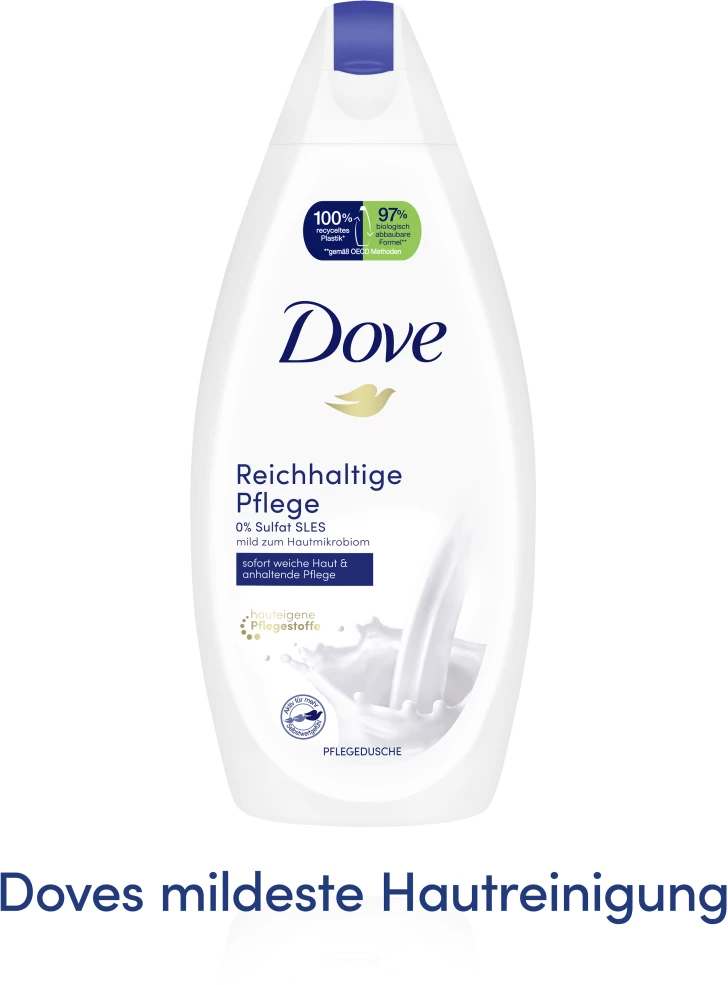 DOVE Reichhaltige Pflege Pflegedusche 4 DOVE Reichhaltige Pflege Pflegedusche – Bild 4