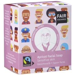 FAIR SQUARED Gesichtsseife Apricot