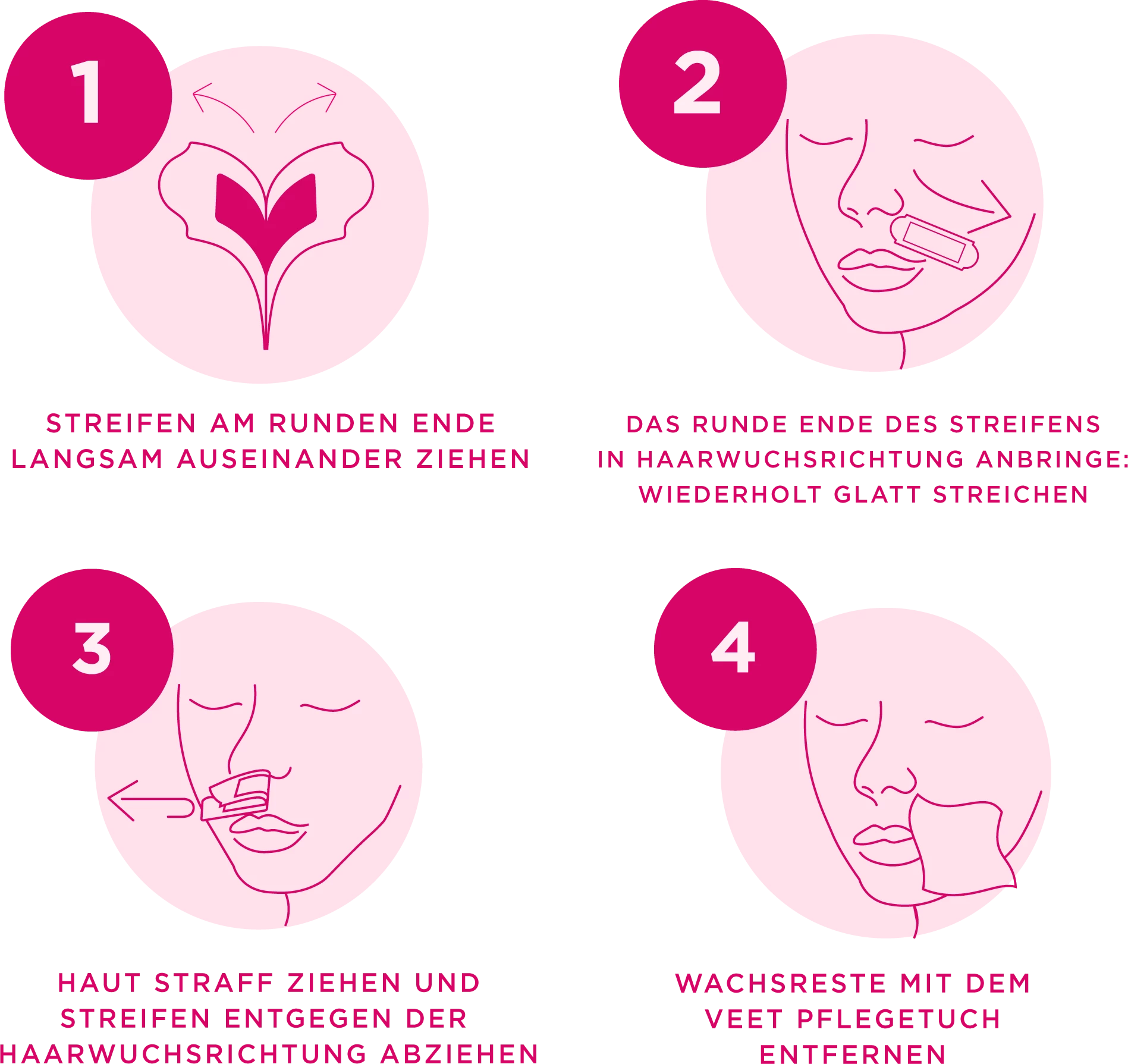 Veet Pure Kaltwachsstreifen Gesicht Sensible Haut 6 Veet Pure Kaltwachsstreifen Gesicht Sensible Haut – Bild 6