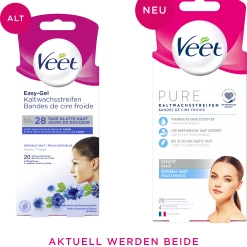 Veet Pure Kaltwachsstreifen Gesicht Sensible Haut 10 Veet Pure Kaltwachsstreifen Gesicht Sensible Haut -Satin Naturel shop MAM 8312796 SHOP IMAGE 1.4