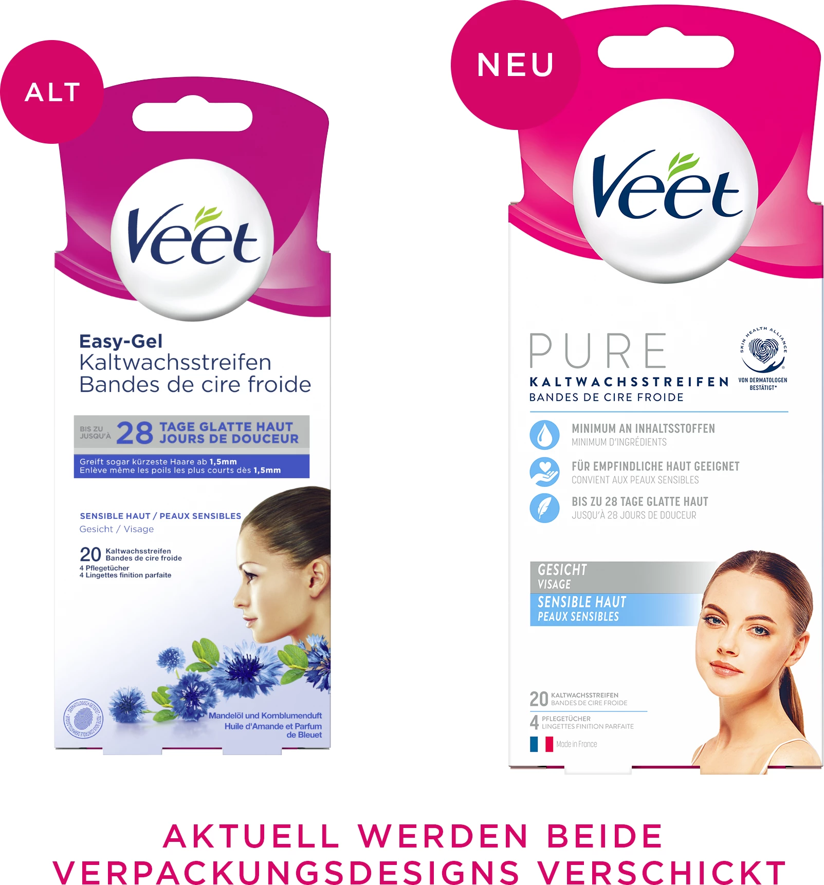 Veet Pure Kaltwachsstreifen Gesicht Sensible Haut 4 Veet Pure Kaltwachsstreifen Gesicht Sensible Haut – Bild 4