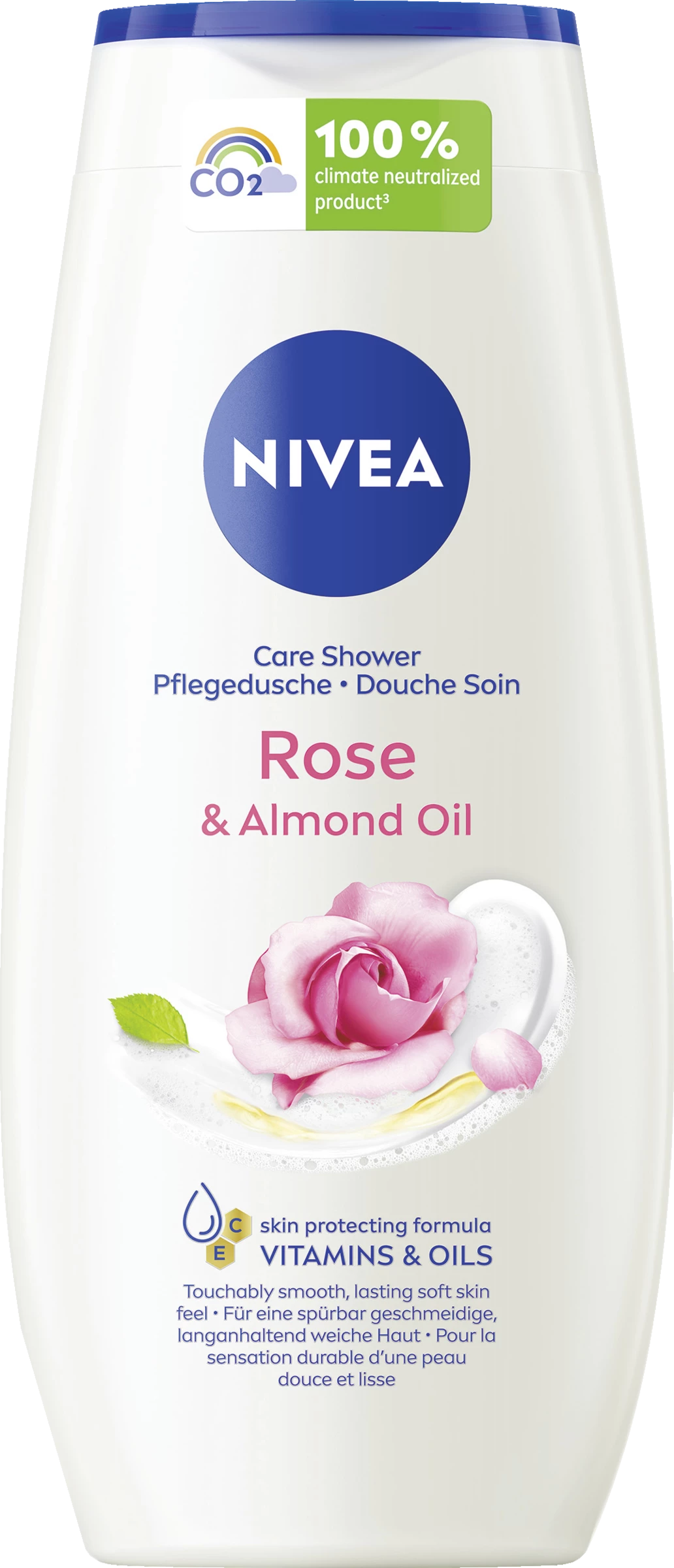 NIVEA Pflegedusche Rose & Almond Oil 1 NIVEA Pflegedusche Rose & Almond Oil