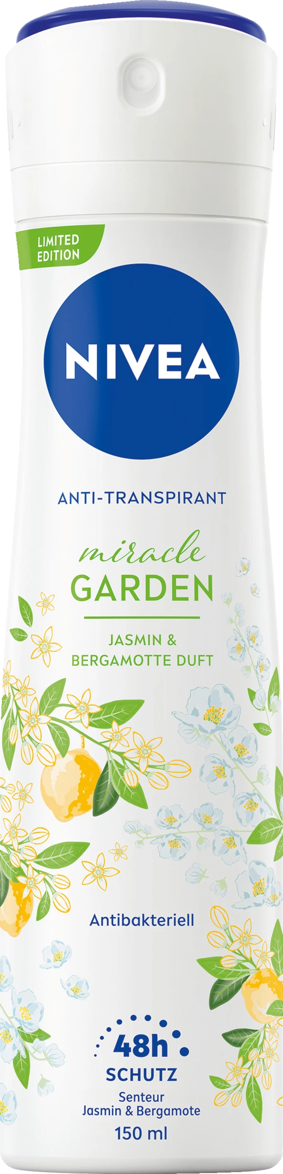NIVEA Anti-Transpirant Spray Miracle Garden Jasmin 1 NIVEA Anti-Transpirant Spray Miracle Garden Jasmin