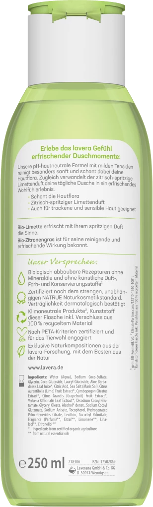Lavera Pflegedusche Erfrischend 2 Lavera Pflegedusche Erfrischend – Bild 2