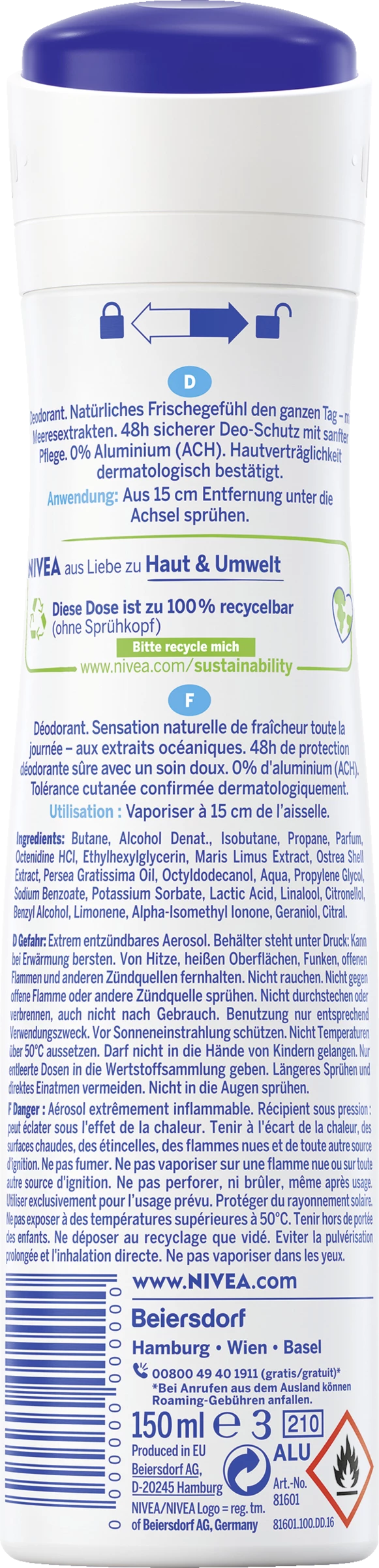 NIVEA Deodorant Spray Fresh Natural 2 NIVEA Deodorant Spray Fresh Natural – Bild 2