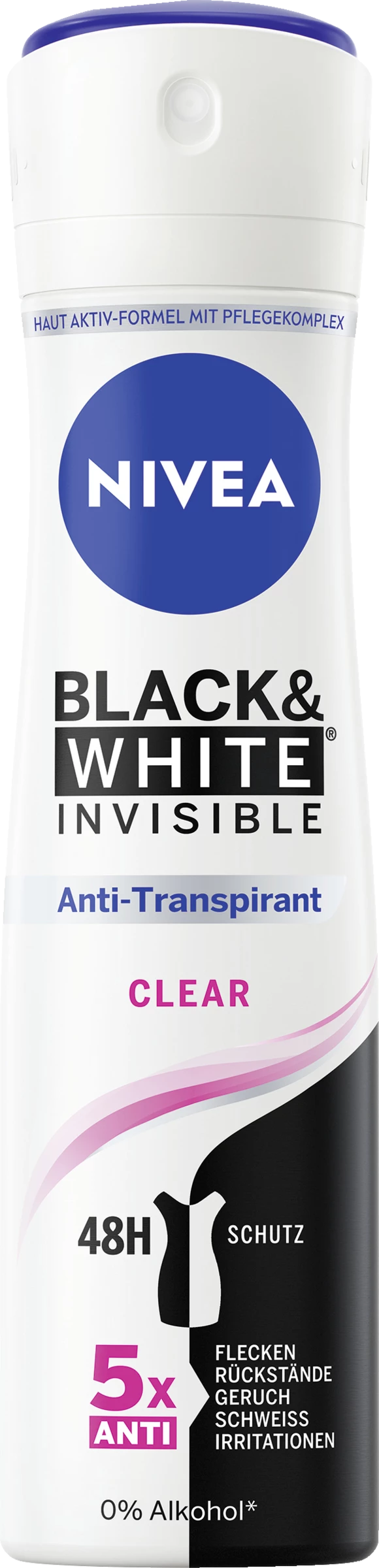 NIVEA Anti-Transpirant Spray Invisible Black & White Clear 1 NIVEA Anti-Transpirant Spray Invisible Black & White Clear
