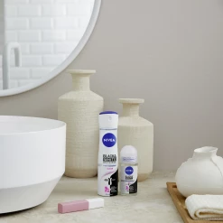 NIVEA Anti-Transpirant Roll-on Black & White Invisible Clear 12 NIVEA Anti-Transpirant Roll-on Black & White Invisible Clear -Satin Naturel shop MAM 8419309 SHOP IMAGE 1.4