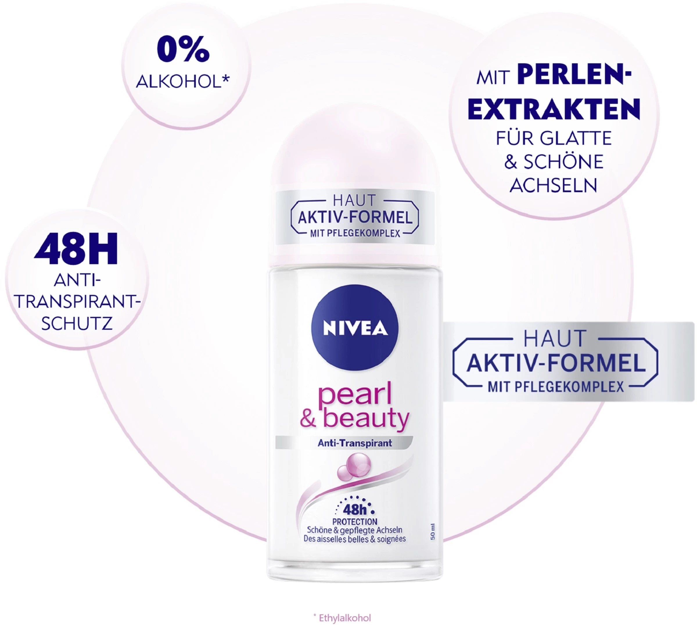 NIVEA Anti-Transpirant Roll-on Pearl & Beauty 7 NIVEA Anti-Transpirant Roll-on Pearl & Beauty – Bild 7