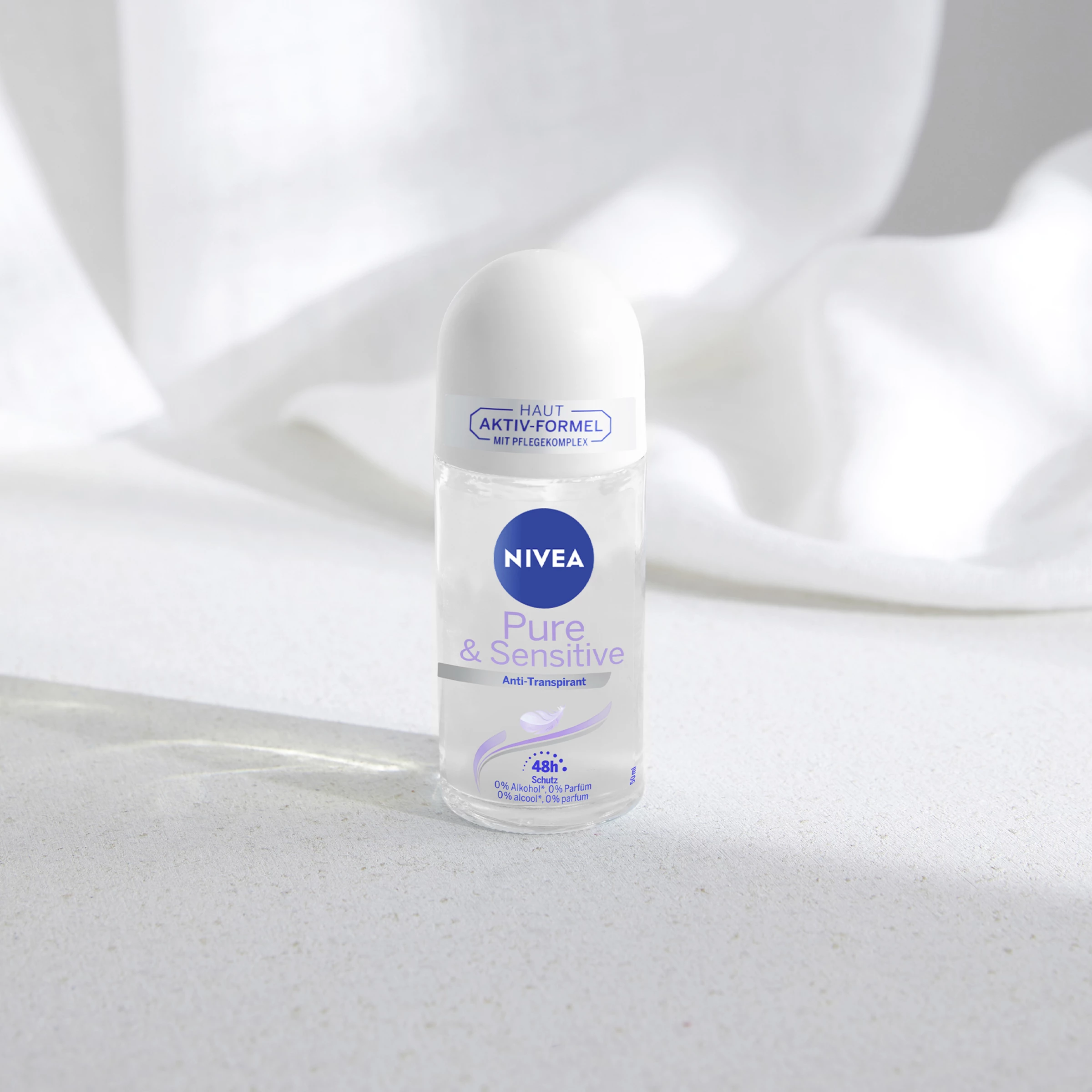 NIVEA Anti-Transpirant Roll-on Pure & Sensitive 5 NIVEA Anti-Transpirant Roll-on Pure & Sensitive – Bild 5