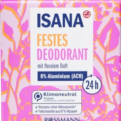 ISANA Festes Deodorant Mit Floralem Duft
