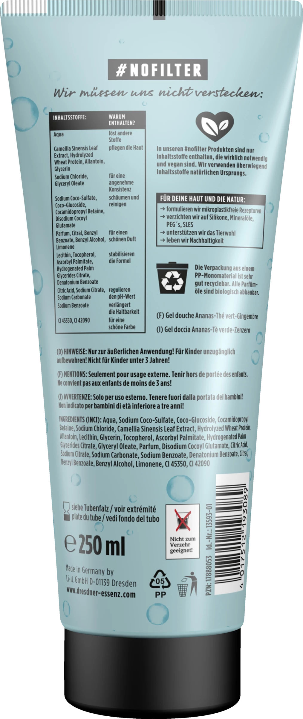 Dresdner Essenz Fernweh-Duschgel Feels Like Summer #NOFILTER 2 Dresdner Essenz Fernweh-Duschgel Feels Like Summer #NOFILTER – Bild 2