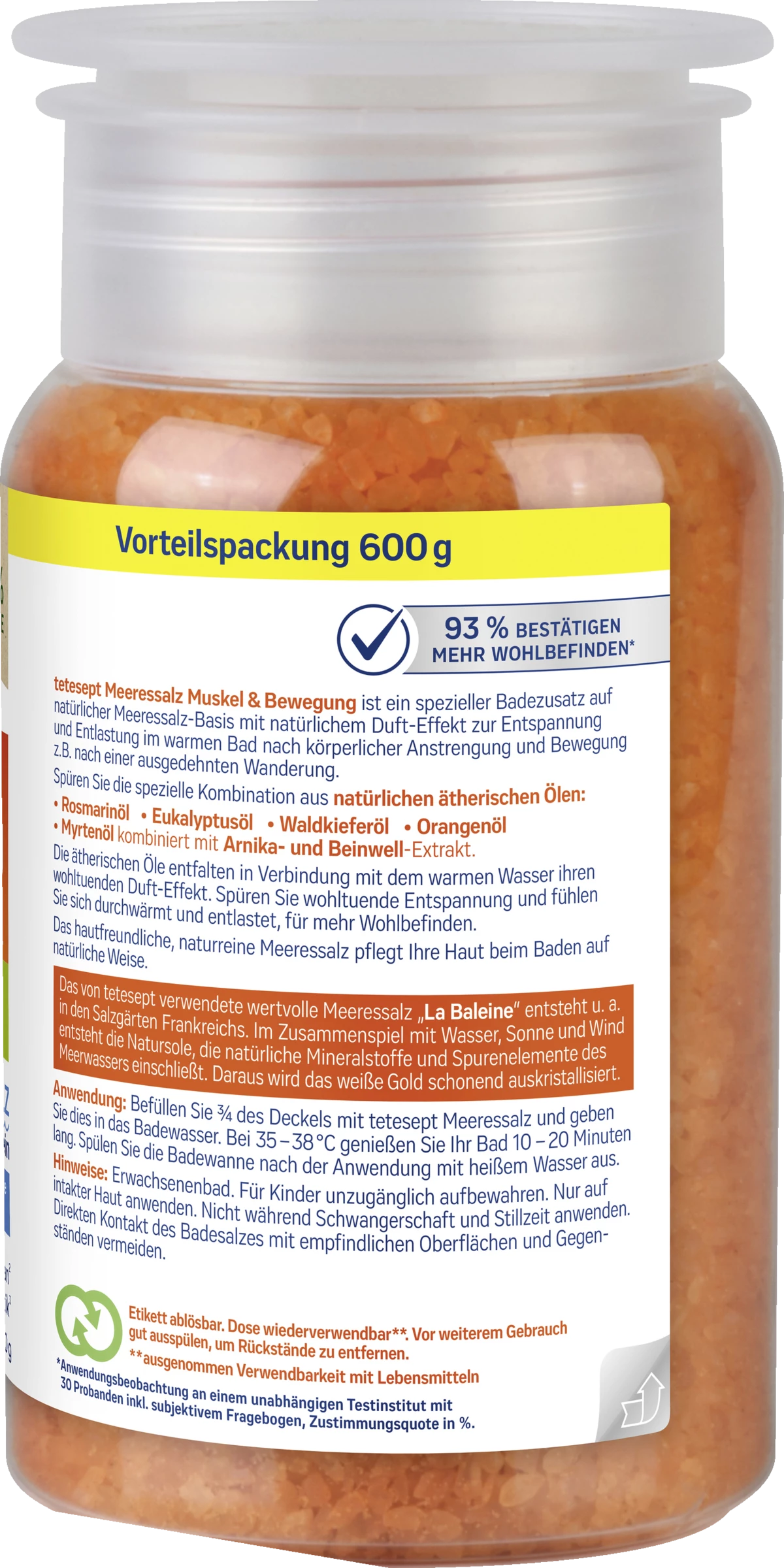 Tetesept Meeressalz Muskel & Bewegung Gesundheitsbad 2 Tetesept Meeressalz Muskel & Bewegung Gesundheitsbad – Bild 2