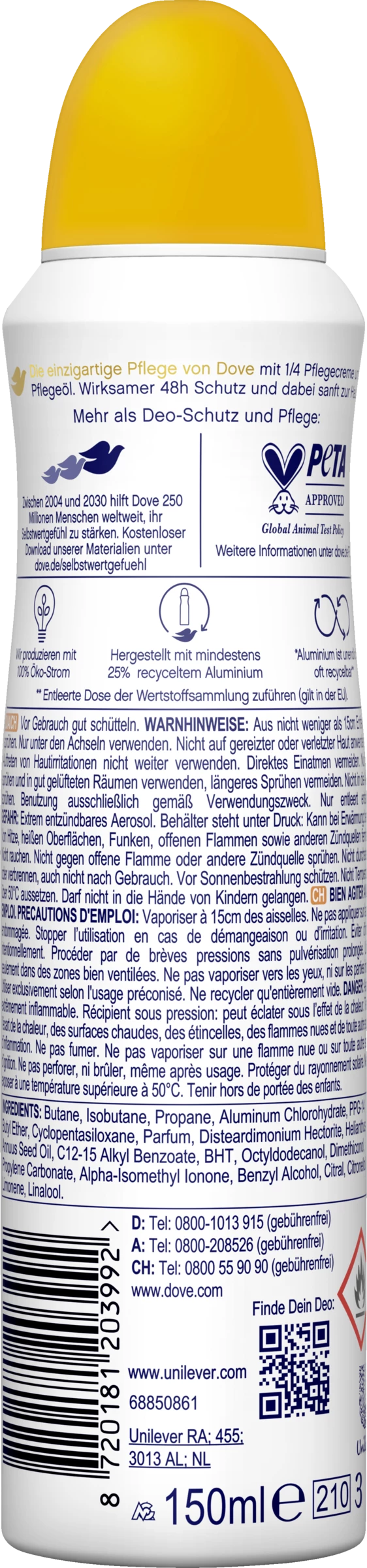DOVE Go Fresh Deo Spray Passionsfrucht- Und Zitronengrasduft 2 DOVE Go Fresh Deo Spray Passionsfrucht- Und Zitronengrasduft – Bild 2