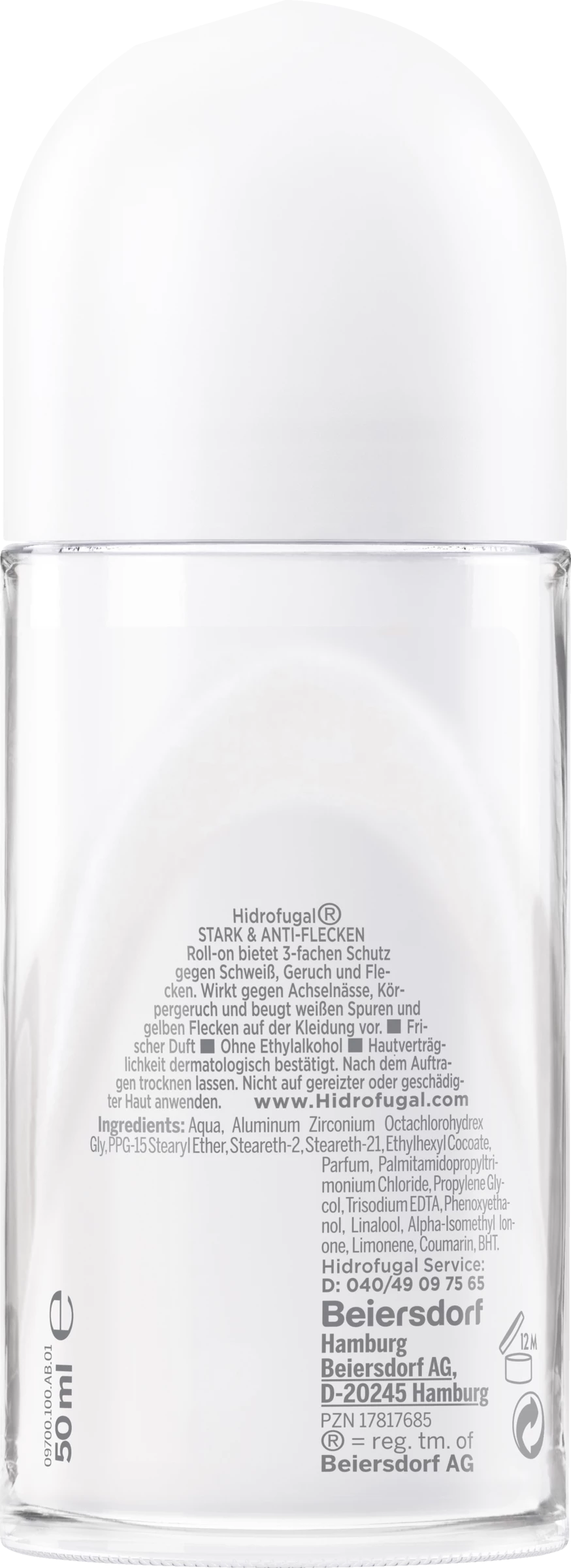 Hidrofugal Stark & Anti-Flecken Anti-Transpirant Roll-on 2 Hidrofugal Stark & Anti-Flecken Anti-Transpirant Roll-on – Bild 2